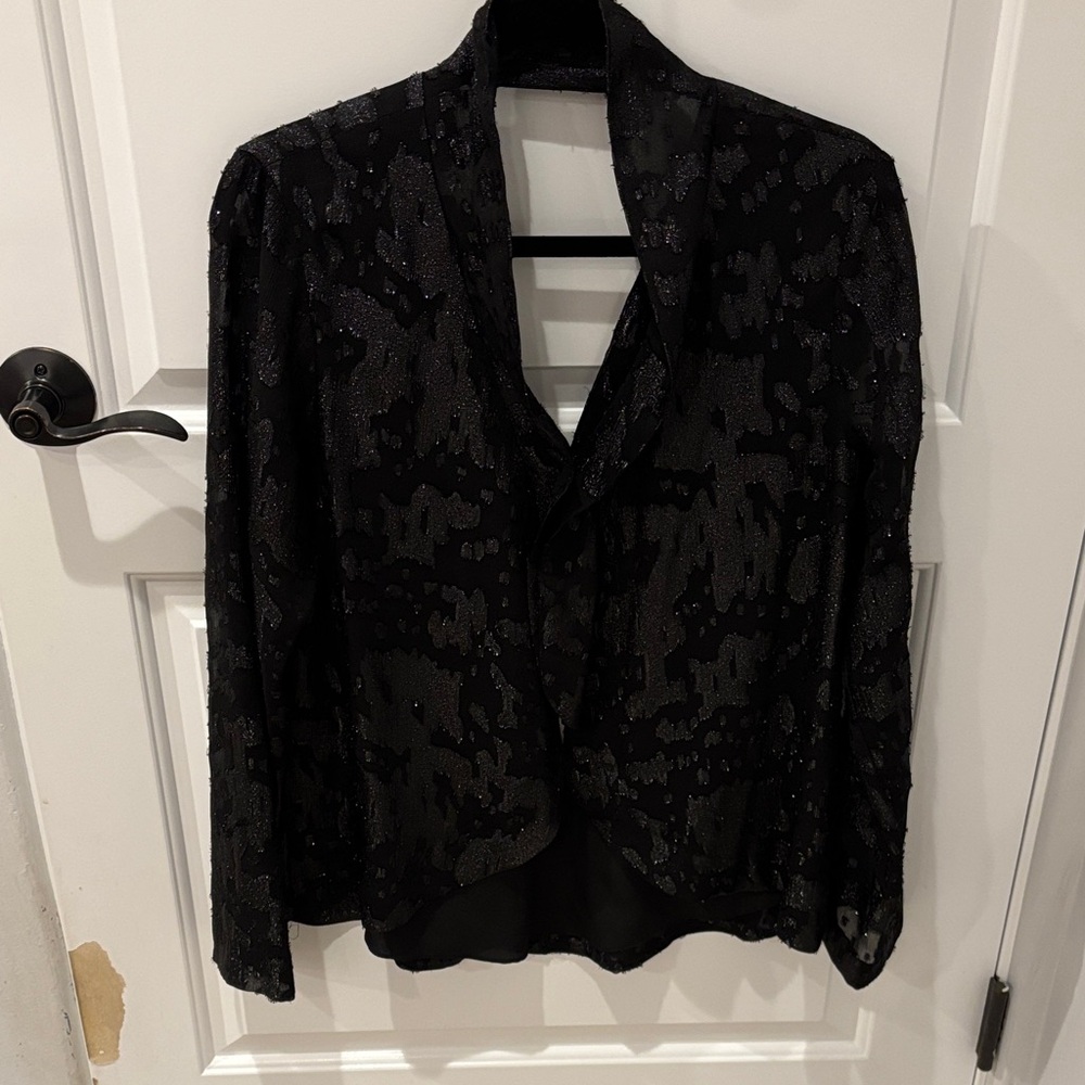 [Nwt] Bcbgeneration Black Patterned Blouse - image 1